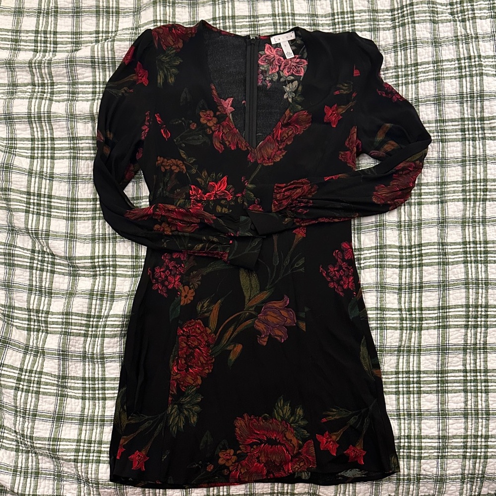Leith Floral Black Dress